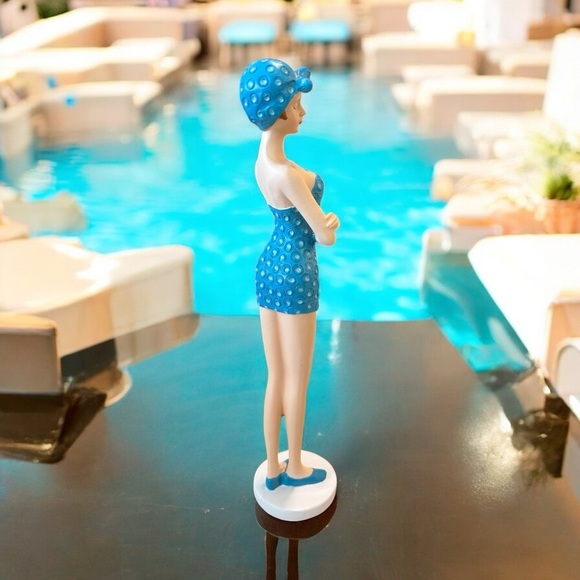 Chic Blue Polka Dot Swimsuit Display - Picture 5 of 8